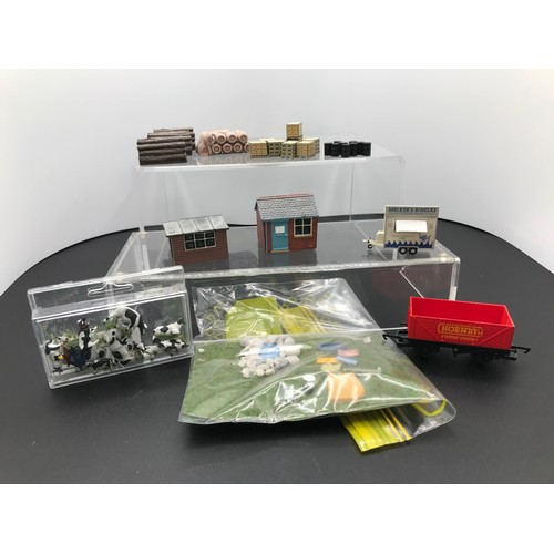 439 - A Large Lot of OO Gauge 1:76 Scale Scenic Items, including Oxford vehicles, buildings, trees and mor... 