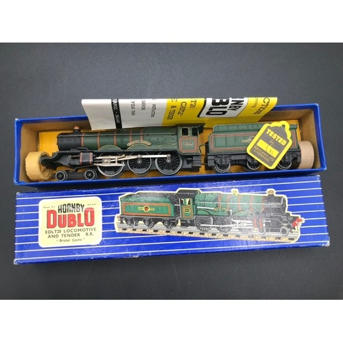 336 - Two Dublo 3-Rail Locomotives, EDLT20 4-6-0 7013 Loco & Tender 'Bristol Castle' Boxed (Good), Rings a... 