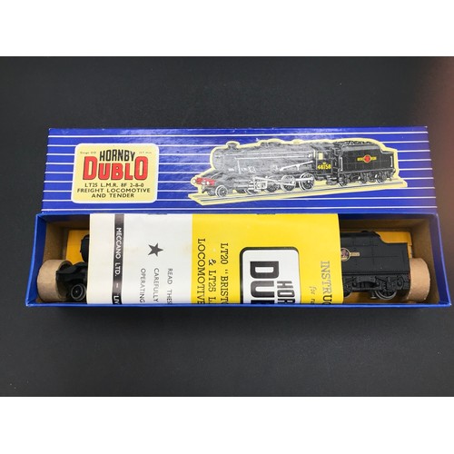 338 - Two Dublo 3-Rail Locomotives, Hornby Dublo LT25 LMR 8F 2-8-0 Freight Locomotive & Tender 48158 Boxed... 