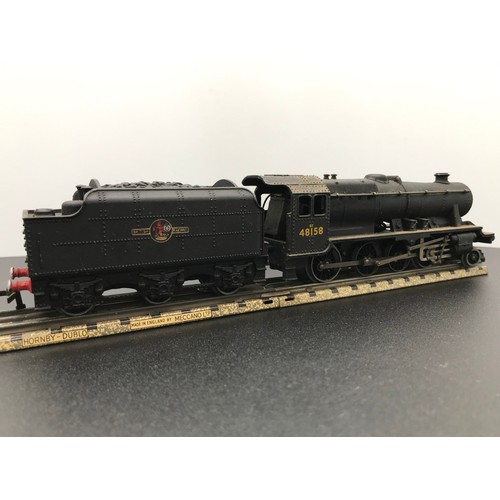 338 - Two Dublo 3-Rail Locomotives, Hornby Dublo LT25 LMR 8F 2-8-0 Freight Locomotive & Tender 48158 Boxed... 