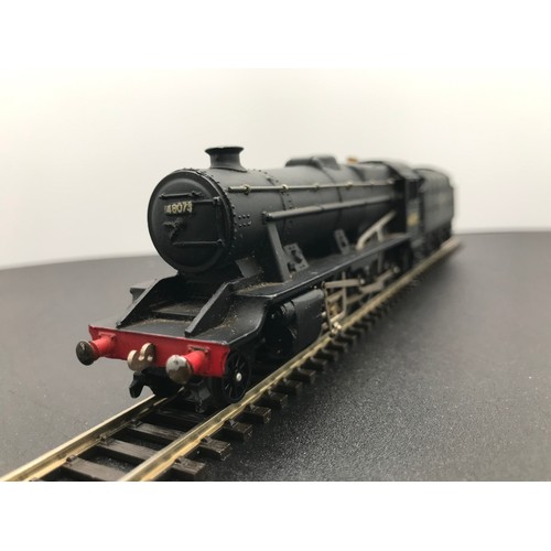 333 - Hornby Dublo 2-Rail 2224 Class 8F 2-8-0 48073 in BR black with late crest, not Original box (Fair), ... 