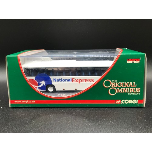 25 - Four National Express coaches and Two City Link coaches, 1:76 scale, Limited Edition Corgis OM46102 ... 