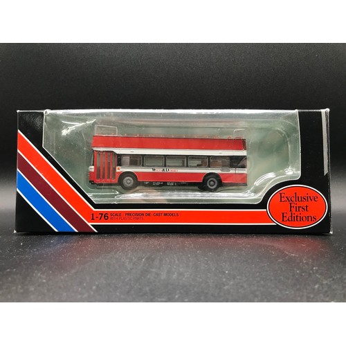 26 - Nine EFE Buses and an EFE Coach 1:76 scale in Original packaging and appearing undisturbed, De-Luxe ... 