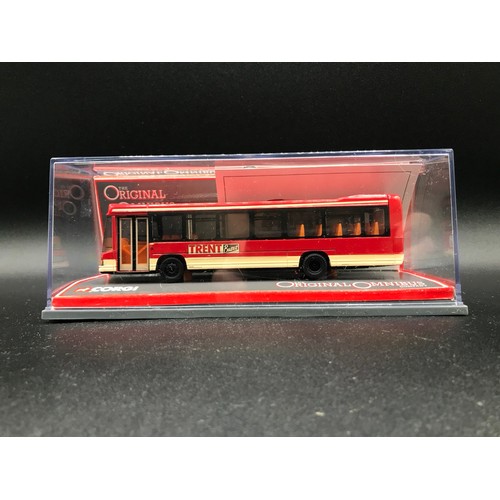 27 - Eight Corgi original Omnibus series Single Deckers in Original Cases, 1:76 scale, 42804 Dennis Dart ... 