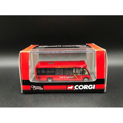 27 - Eight Corgi original Omnibus series Single Deckers in Original Cases, 1:76 scale, 42804 Dennis Dart ... 