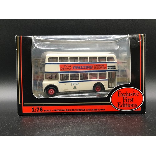 29 - Seven EFE 1:76 scale Buses in Original packaging, 16004 Leyland PD2 Lowbridge Devon General 'Tiverto... 