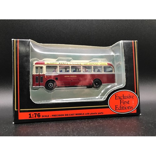 29 - Seven EFE 1:76 scale Buses in Original packaging, 16004 Leyland PD2 Lowbridge Devon General 'Tiverto... 