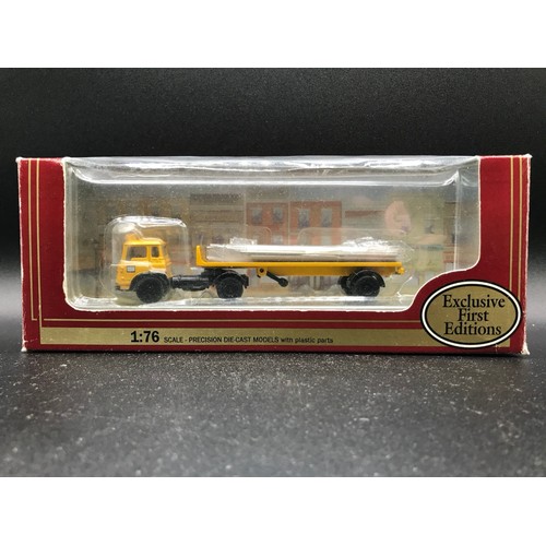 34 - Six EFE 1:76 scale Commercial Vehicles in Original Packaging, 34404 AEC MkV Flatbed + Trailer Vic Ha... 