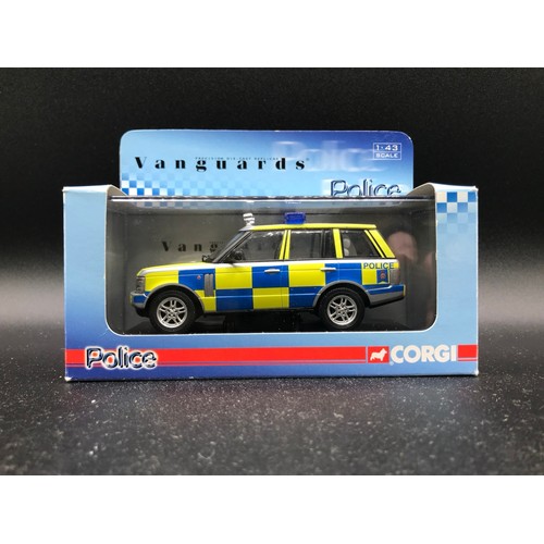 45 - Eleven Lledo Vanguards 1:43 scale Police Vehicles in Boxes, to include VA04104 Thames Valley Constab... 