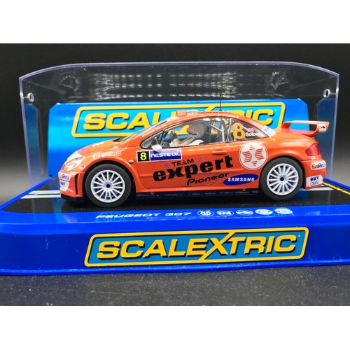 141 - Three Scalextric cars, C2786 Porsche GT3R Jet Alliance, C2907 Dodge Viper Competition Coupe Narked R... 