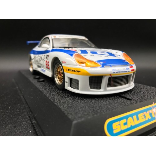 141 - Three Scalextric cars, C2786 Porsche GT3R Jet Alliance, C2907 Dodge Viper Competition Coupe Narked R... 