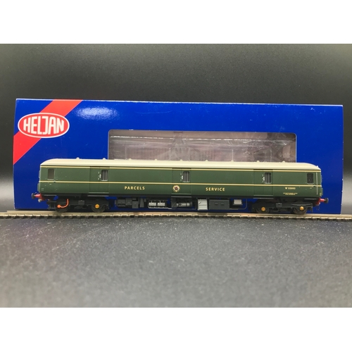 291 - Heljan 89001 Class 128 DPU Parcels Service OO Loco W55993 in Green with Speed Whiskers