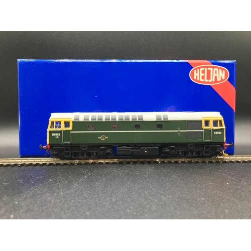 292 - Heljan 3310 Class 33/0 diesel D6553 in BR green with full yellow ends, OO Gauge, Incorrect Box, Test... 