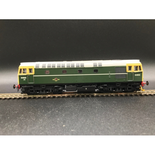 292 - Heljan 3310 Class 33/0 diesel D6553 in BR green with full yellow ends, OO Gauge, Incorrect Box, Test... 