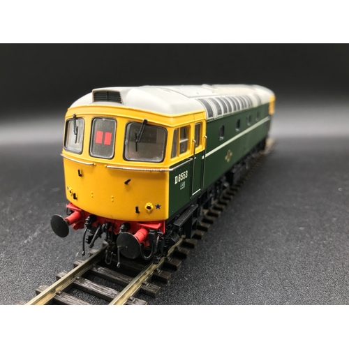 292 - Heljan 3310 Class 33/0 diesel D6553 in BR green with full yellow ends, OO Gauge, Incorrect Box, Test... 