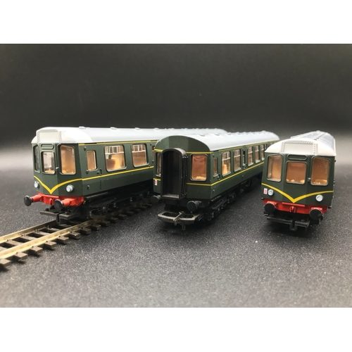 307 - R30170 Hornby Railroad Plus Class 110 3 Car DMU Pack BR Green, OO Gauge, Tested Runner, Un-boxed - L... 