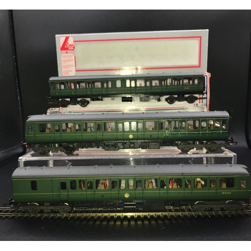 310 - Lima OO Gauge Class 117 Three Car Set, Modifications with addition Driver and Passengers, Speed Whis... 