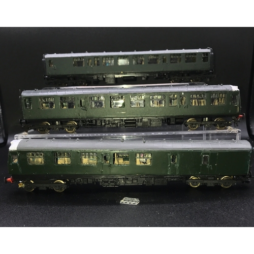 311 - Lima OO Class 119 Three car set, Modified with addition Brass kit body skin, Driver and Passengers, ... 