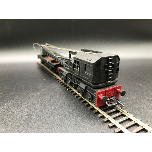 322 - Bachmann OO Crew Wagon and Kit-built Crane in Black, 'Ready-to-Roll' - Good (2) 300g