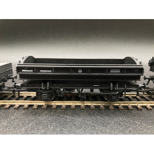 325 - Seven OO Rolling-Stock, including Hornby R6432 Shark brake van in engineers black - Stratford depot ... 