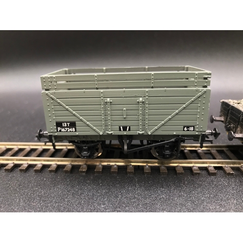 325 - Seven OO Rolling-Stock, including Hornby R6432 Shark brake van in engineers black - Stratford depot ... 