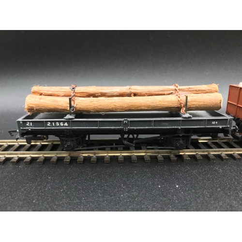 326 - Nine OO interesting Rolling Stock, includes GW Brown metal kit wagon, each other wagon with loads as... 