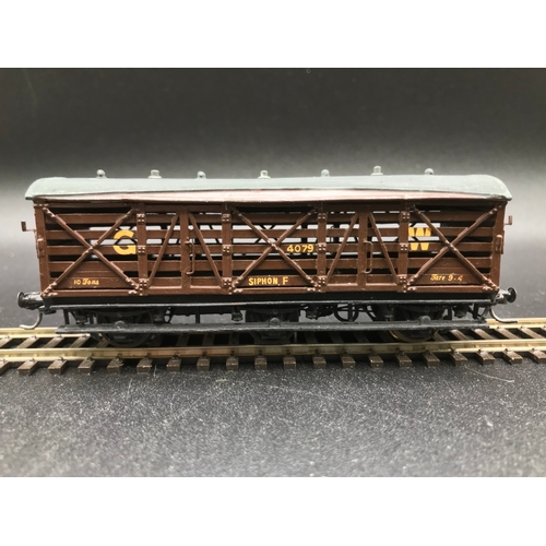 326 - Nine OO interesting Rolling Stock, includes GW Brown metal kit wagon, each other wagon with loads as... 