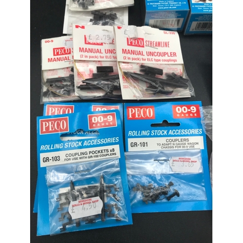 411 - Ex-shop New Stock Peco N/009/O gauge accessories and N/009 Tracksetta 9