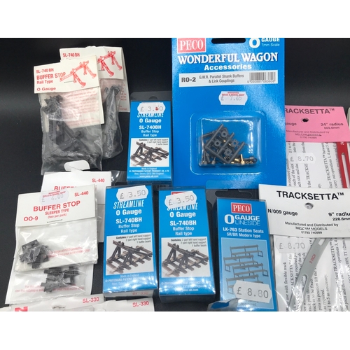 411 - Ex-shop New Stock Peco N/009/O gauge accessories and N/009 Tracksetta 9