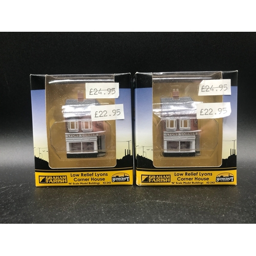 449 - Ex-shop stock Graham Farish Scenecraft N gauge buildings and figures, includes 42-198 Power Station ... 