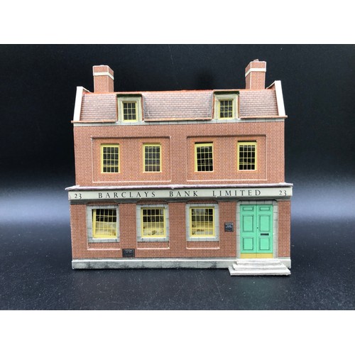 441 - Twenty Charming 1950's era Card Built OO Gauge Scale Buildings and Engine Shed (300m) Through Statio... 