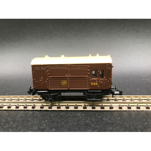 387 - Twelve 'N' Gauge Rolling-stock, various manufacturers, 'Ready-to-roll' - Fair/Good (12) 500g