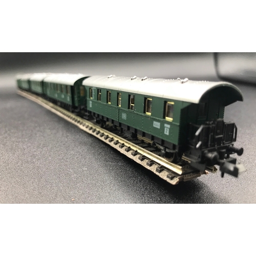 394 - 'N' Gauge Fleischmann Piccolo DB Koln 8060/8061/8062 5 Car/Coach Rake - Good (5) 300g