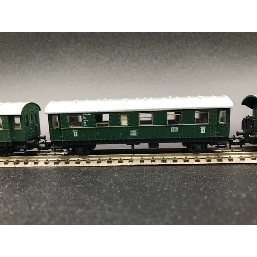 394 - 'N' Gauge Fleischmann Piccolo DB Koln 8060/8061/8062 5 Car/Coach Rake - Good (5) 300g