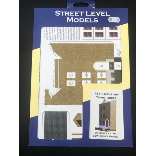 456 - 8 OO Scale Street Level Models Card Model Kit, Ex-shop Stock, includes Large Corner Confectioner, 19... 