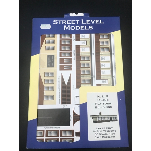 456 - 8 OO Scale Street Level Models Card Model Kit, Ex-shop Stock, includes Large Corner Confectioner, 19... 