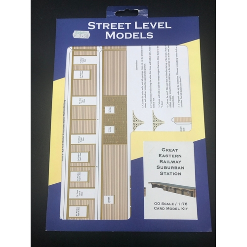 456 - 8 OO Scale Street Level Models Card Model Kit, Ex-shop Stock, includes Large Corner Confectioner, 19... 