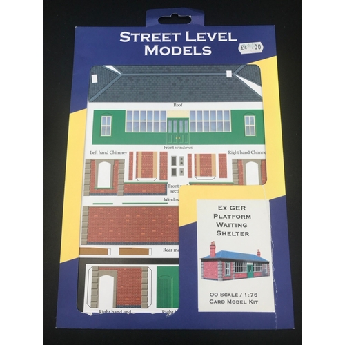 456 - 8 OO Scale Street Level Models Card Model Kit, Ex-shop Stock, includes Large Corner Confectioner, 19... 