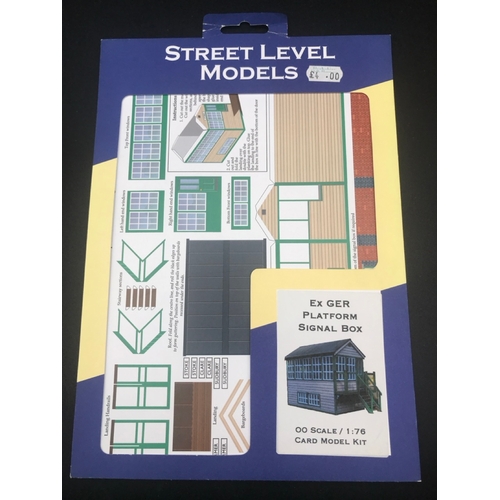 456 - 8 OO Scale Street Level Models Card Model Kit, Ex-shop Stock, includes Large Corner Confectioner, 19... 