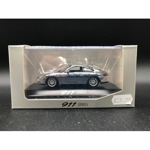 46 - Seven Paul's Model Art Minichamps PORSCHE Series, New Ex-shop Stock, includes 550 Spyder, 911 (1963)... 