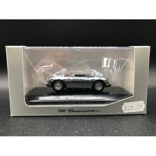 46 - Seven Paul's Model Art Minichamps PORSCHE Series, New Ex-shop Stock, includes 550 Spyder, 911 (1963)... 