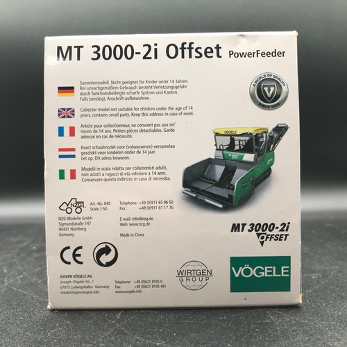 49 - MT 3000-2i Offset PowerFeeder Wirtgen Group Vogele Scale 1:50, Ex-shop Stock, New within undisturbed... 