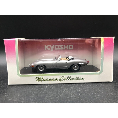 53 - Kyosho Jaguar E-Type Roadster Silver No.03061S 1:43 Scale - Excellent, Packaging Good (1) 200g