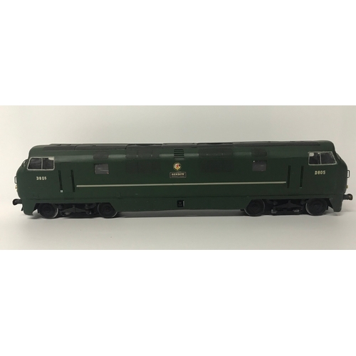 221 - RJH Brass Kit Built 'O' Gauge Class 42 'Warship' Diesel Locomotive Bo-Bo 'Benbow' D805 in Green, Tes... 