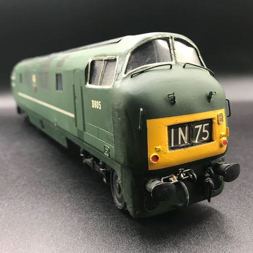 221 - RJH Brass Kit Built 'O' Gauge Class 42 'Warship' Diesel Locomotive Bo-Bo 'Benbow' D805 in Green, Tes... 