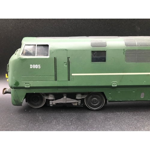 221 - RJH Brass Kit Built 'O' Gauge Class 42 'Warship' Diesel Locomotive Bo-Bo 'Benbow' D805 in Green, Tes... 