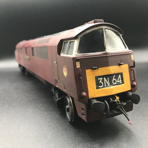 222 - RJH Brass Kit Built 'O' Gauge Class 52 Diesel Locomotive Co-Co 'Western Courier' D1062 in Maroon, Te... 