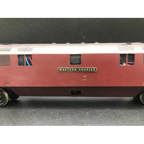 222 - RJH Brass Kit Built 'O' Gauge Class 52 Diesel Locomotive Co-Co 'Western Courier' D1062 in Maroon, Te... 