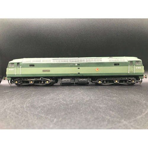 223 - RJH Brass Kit Built 'O' Gauge Class 47 Diesel Locomotive Co-Co 'Cyclops' D1673 in Green, Tested Runn... 