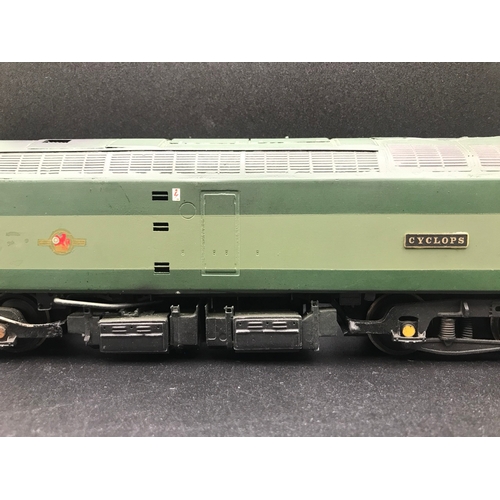 223 - RJH Brass Kit Built 'O' Gauge Class 47 Diesel Locomotive Co-Co 'Cyclops' D1673 in Green, Tested Runn... 